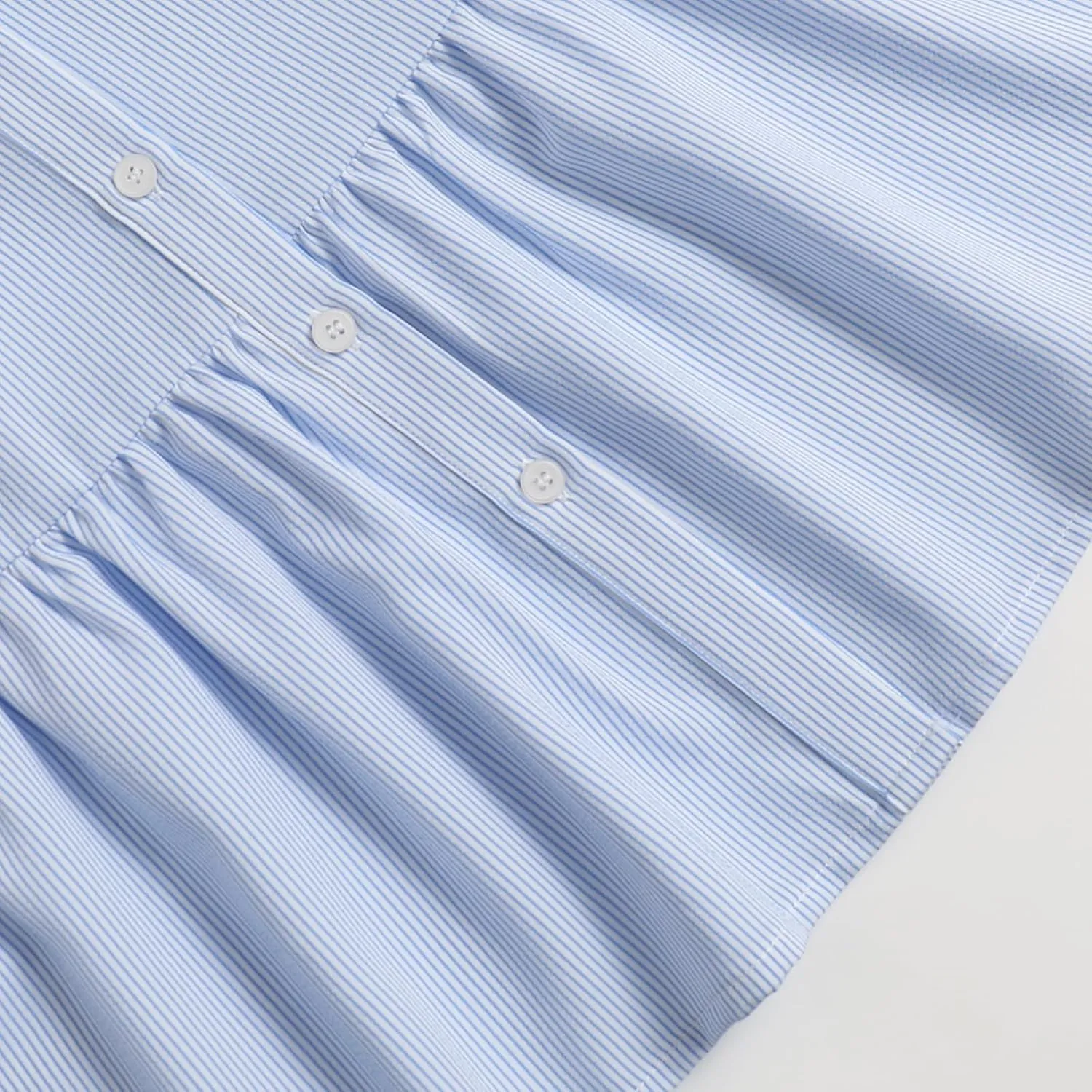Womens Casual Button Down Shirt Dress Long Sleeve Collared Pleated Swing Mini Dresses