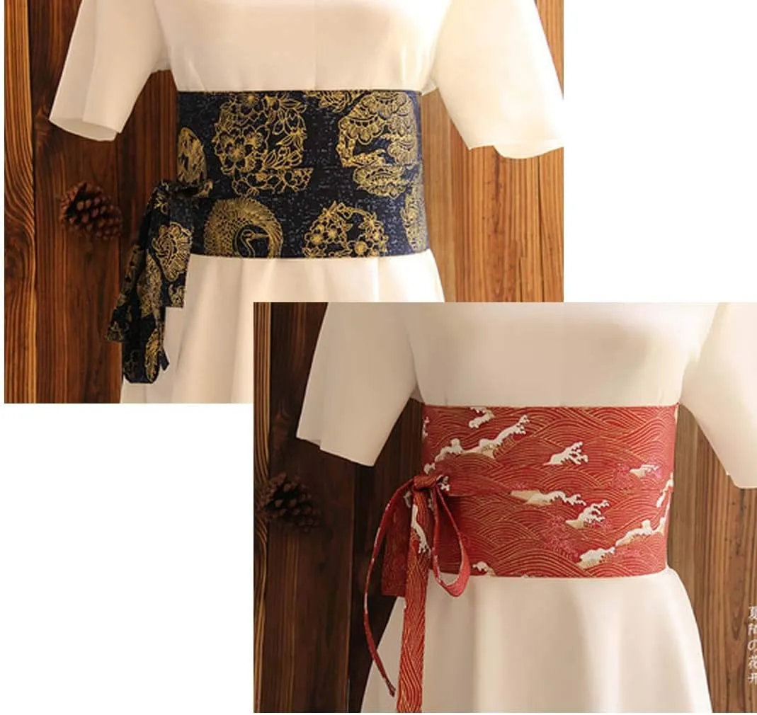 Women's Japanese Kimono Robe Obi Belt Waistband