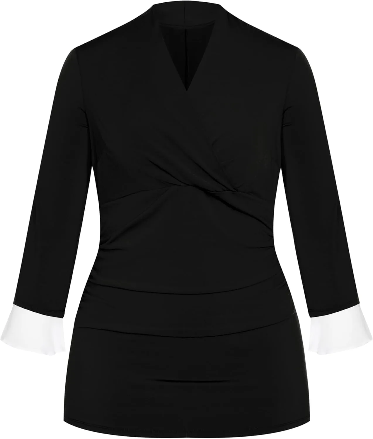 Women's Plus Size Top-Roselyn Wrap