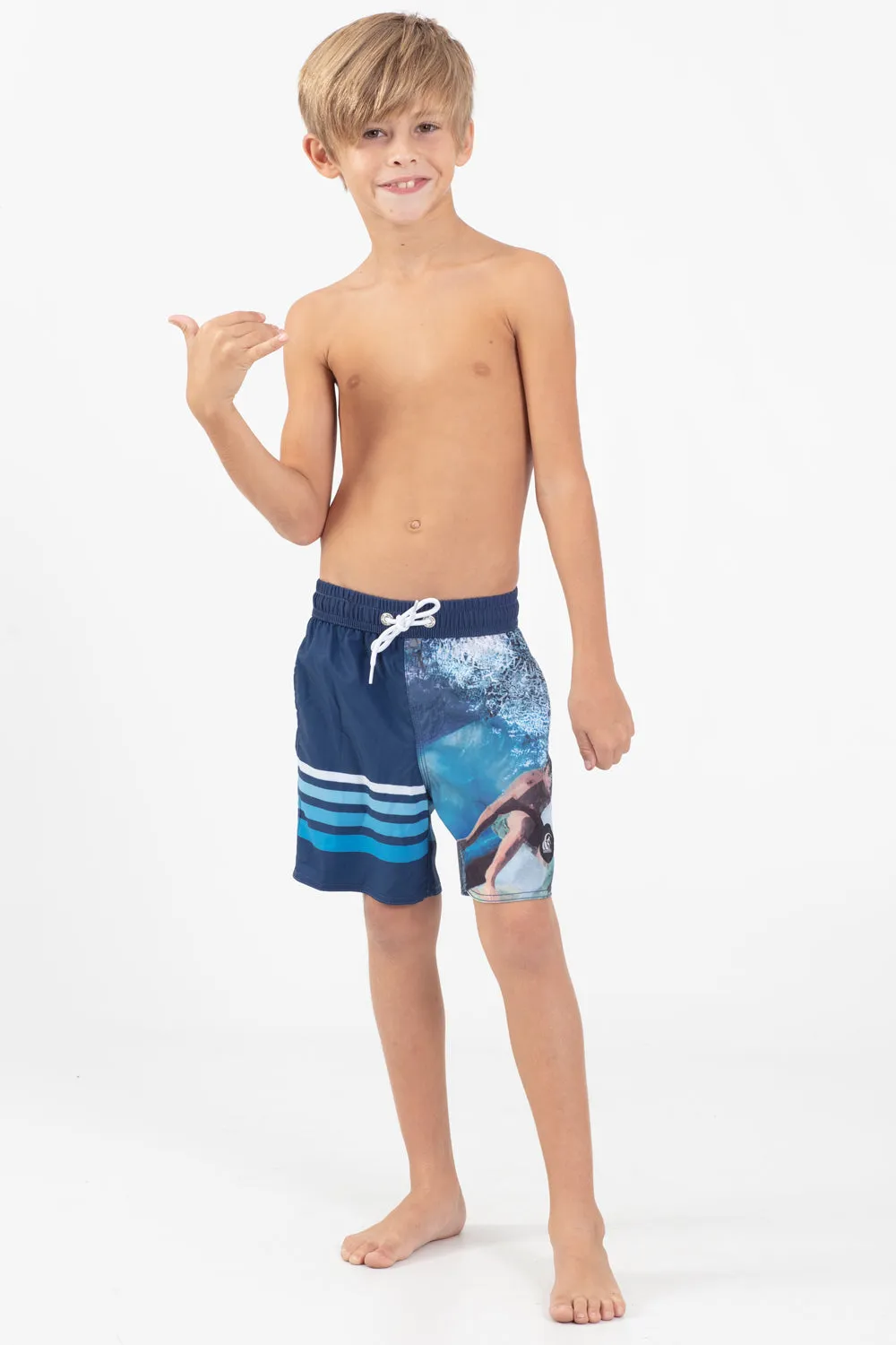 Word Rider Boys Elastic waist Volley Short