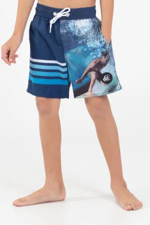 Word Rider Boys Elastic waist Volley Short