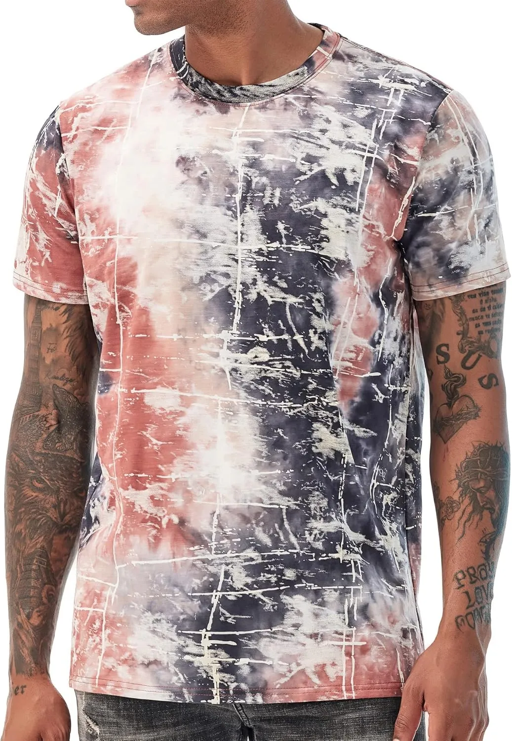 YININF Mens Hipster Hip Hop Short Sleeve Print T-Shirt Shirts Men